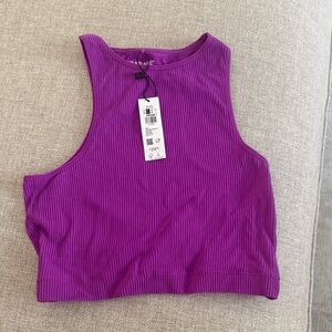 Garage Vibrant Purple Crop Top